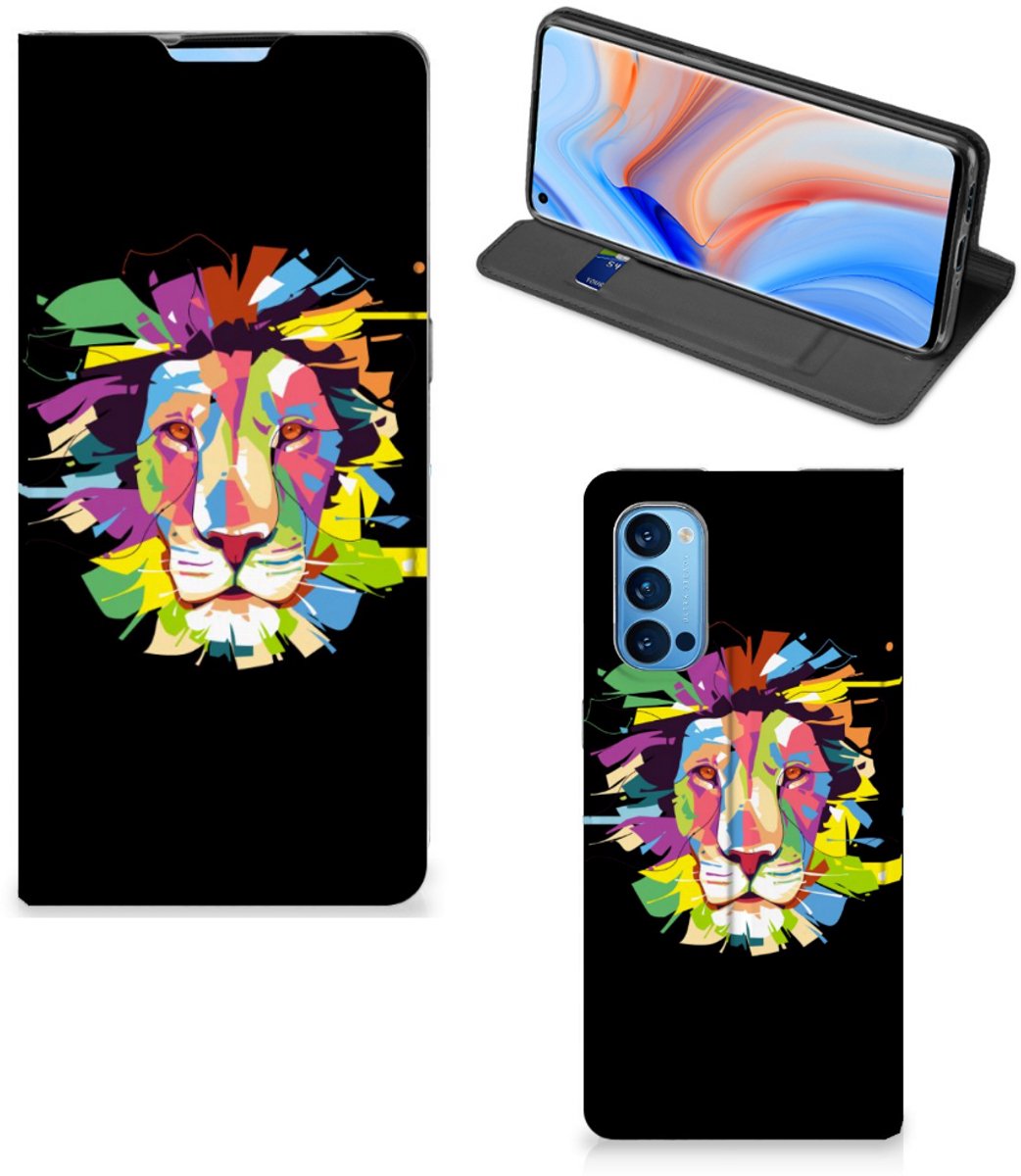 OPPO Reno4 Pro 5G Magnet Case Lion Color