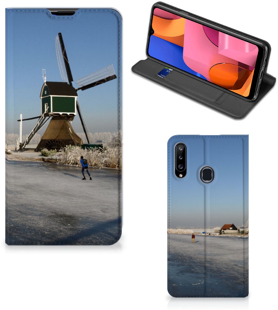 Samsung Galaxy A20s Book Cover Schaatsers