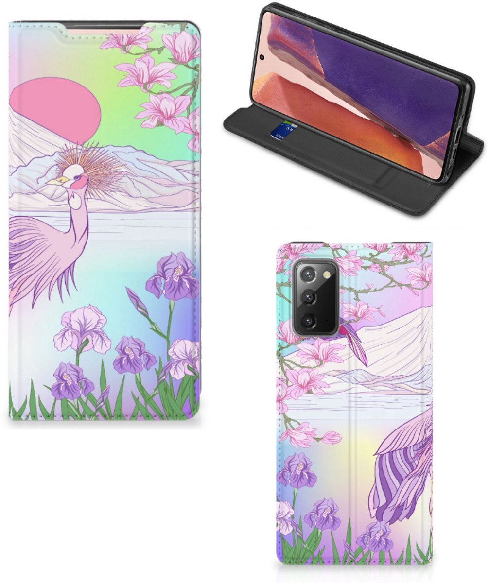Standcase Hoesje voor Samsung Galaxy Note20 Hoesje maken Bird