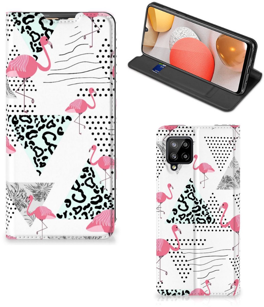 Samsung Galaxy A42 Hoesje maken Flamingo Triangle