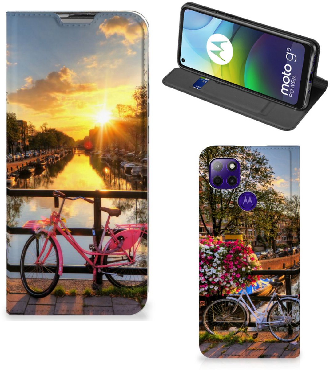 Motorola Moto G9 Power Book Cover Amsterdamse Grachten