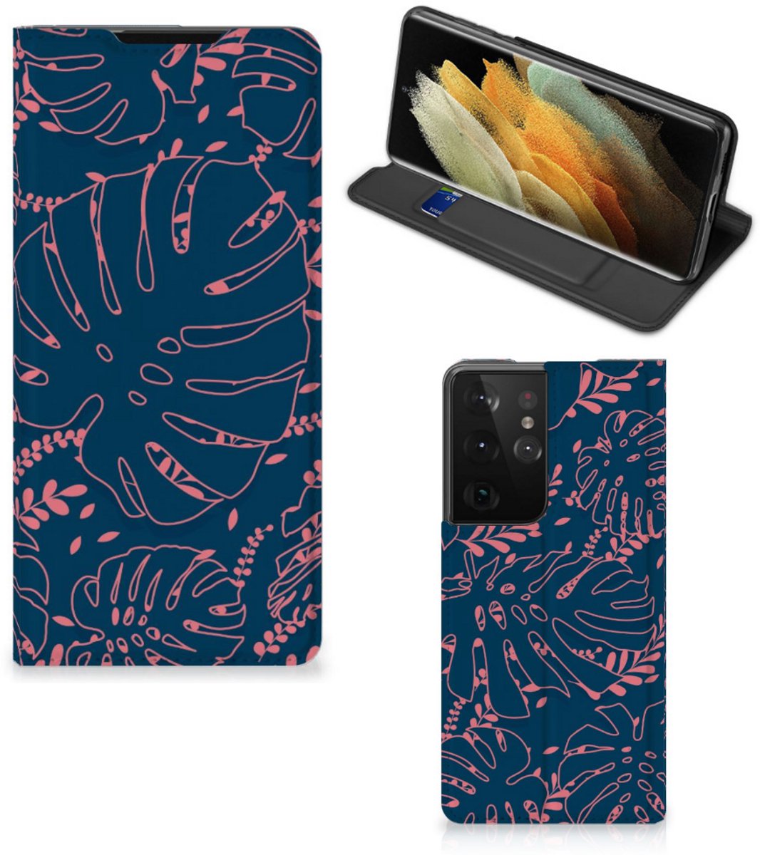 Samsung Galaxy S21 Ultra Smart Cover Palm Leaves