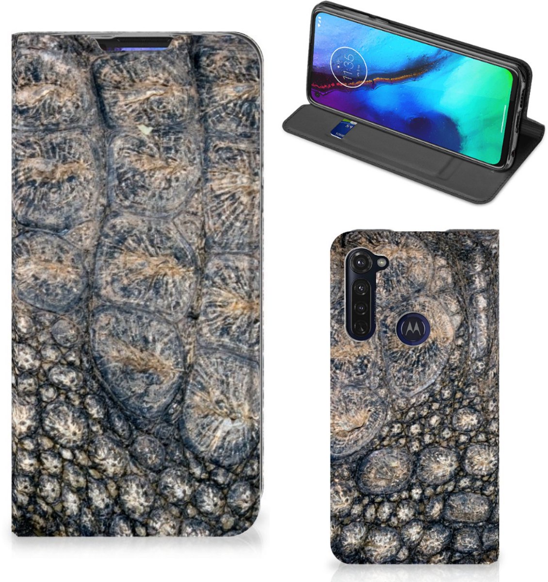 Motorola Moto G Pro Hoesje maken Krokodillenprint