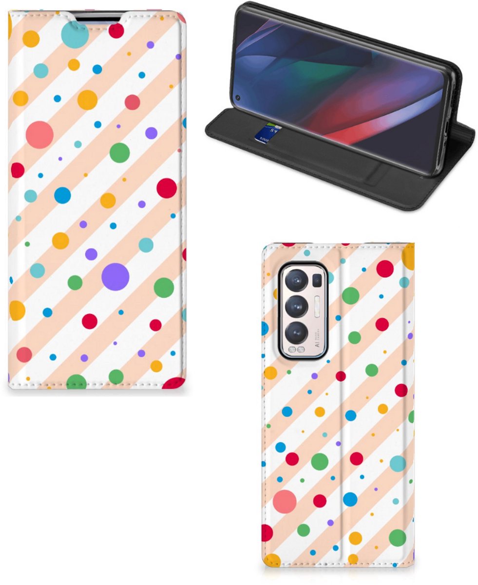 OPPO Find X3 Neo Hoesje met Magneet Dots