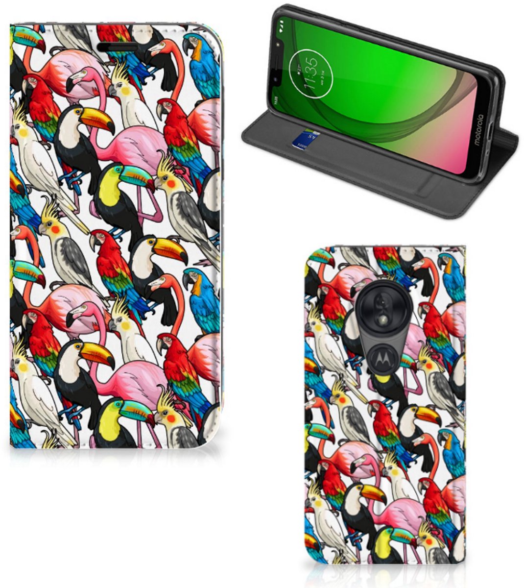 Motorola Moto G7 Play Hoesje maken Birds