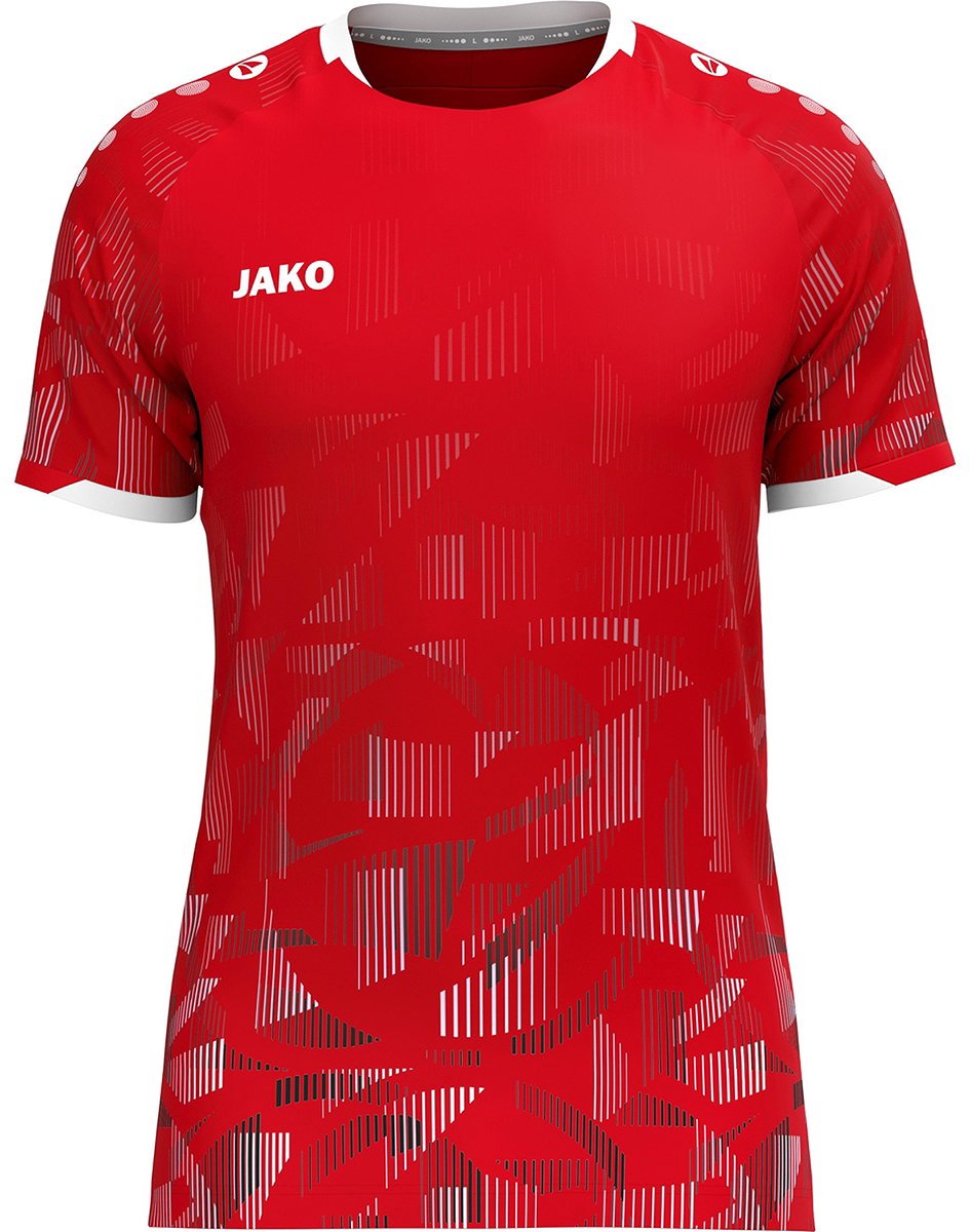 Jako Sonic Shirt Korte Mouw Heren - Rood / Zwart / Wit | Maat: M