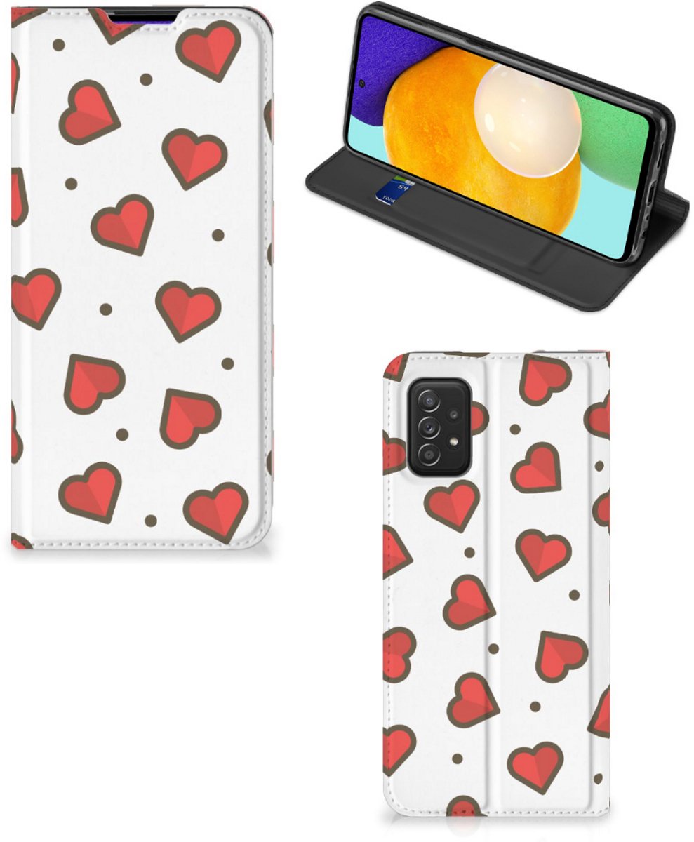 Samsung Galaxy A03s Hoesje met Magneet Hearts