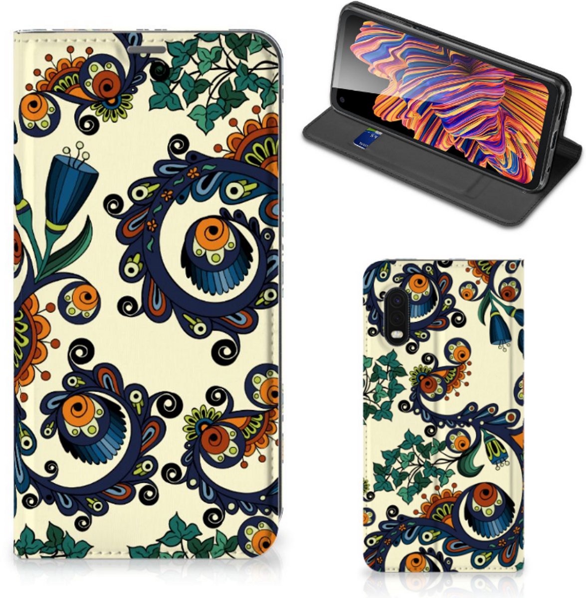 Telefoon Hoesje Samsung Xcover Pro Barok Flower