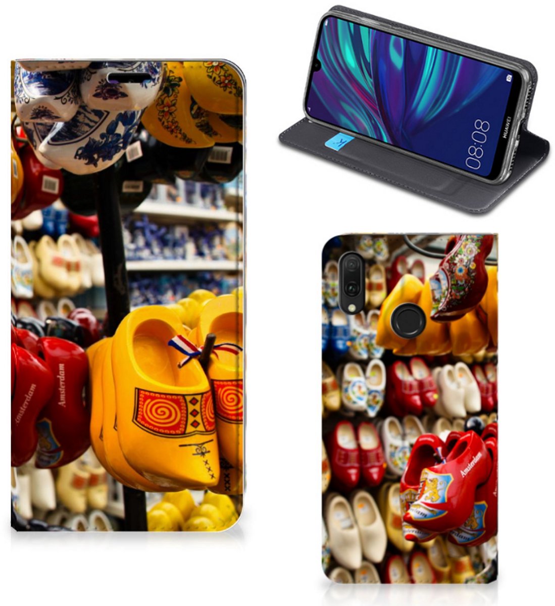 Huawei Y7 hoesje Y7 Pro (2019) Book Cover Klompen