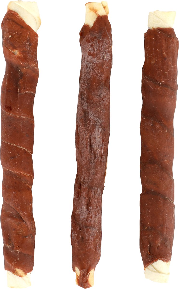 Flamingo R'hide - Snack Honden - R'hide Staaf Met Konijn 20mm 17cm 3st 155g - 3st - 132663 - 3st