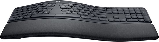Logitech K860 ERGO Azerty - Draadloos Ergonomisch Toetsenbord met Polssteun
