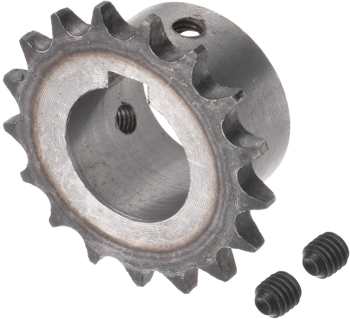 Dailygoods - Rolkettingwiel - DIN/ISO 06B 17Z - Krachtige aandrijving - 25 mm boring - Geschikt voor machines - A3 koolstofstaal - Efficiënte krachtov