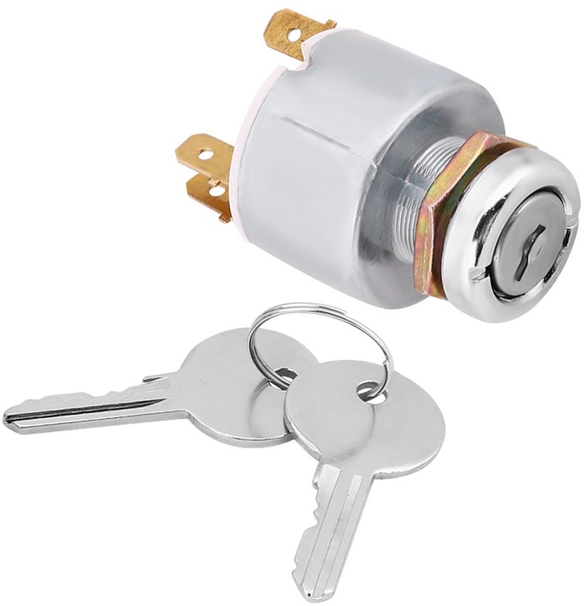 12V Universele Autosleutelschakelaar - 3 Posities ON/OFF met 2 Sleutels