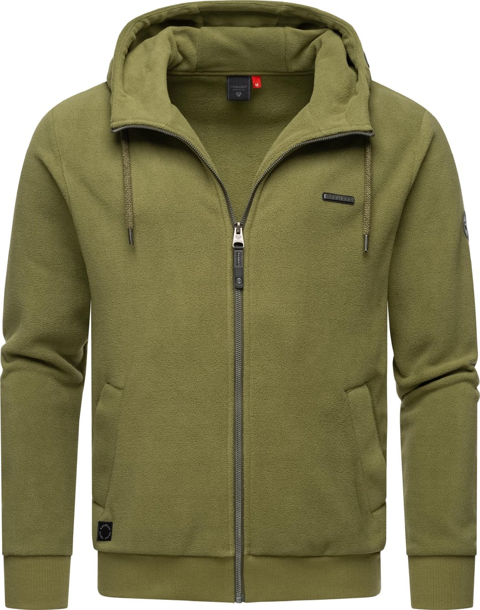 Ragwear heren Sweatjack met capuchon Natte Zip Fleece