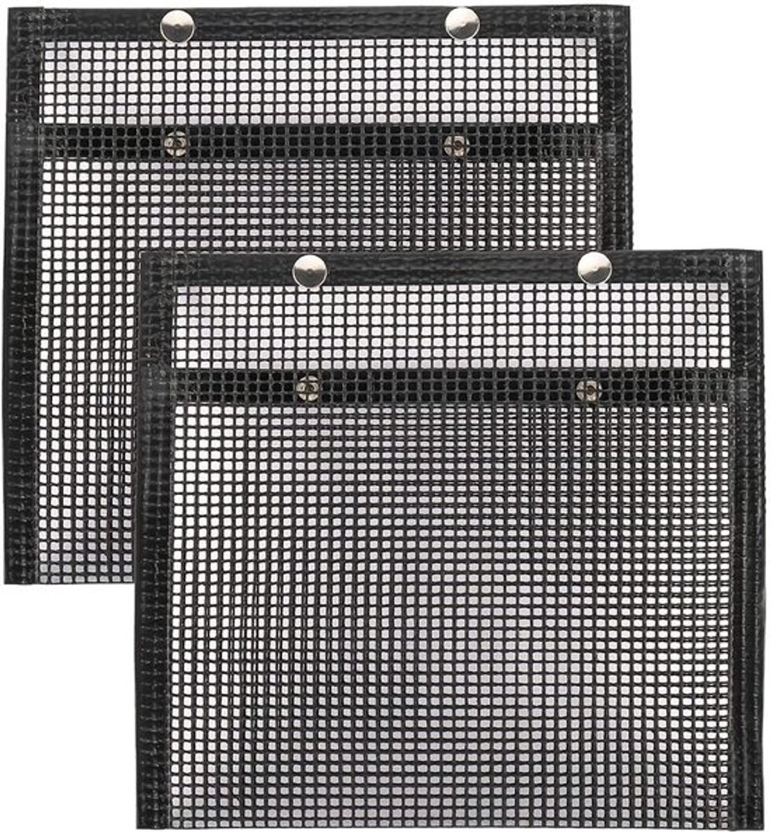 2 stuks 8,6 x 10,6 inch grillnetzak, antiaanbakbakzak, barbecue, bakken, bestand tegen hoge temperaturen, herbruikbaar voor picknickgrill in de buitenlucht