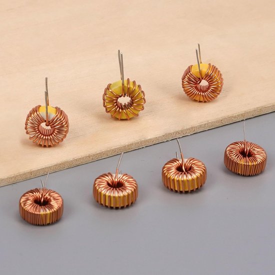 30 Stuks Toroidale Magnetische Inductoren Set met 6 Maten voor Transformatoren - DIY Inductantie Spoelen, Koper Draad Wond Assortiment, Elektronica Accessoires — afbeelding 3