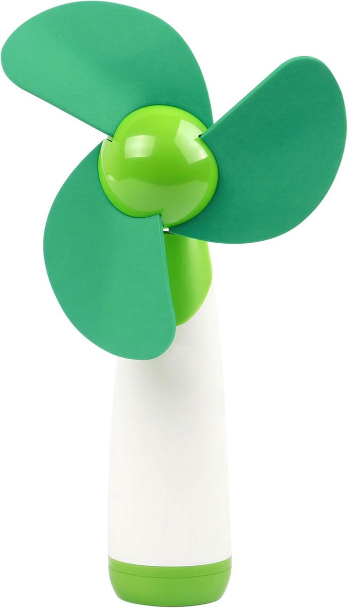 Draagbare ventilator met flexibel blad, verstelbare groene kop