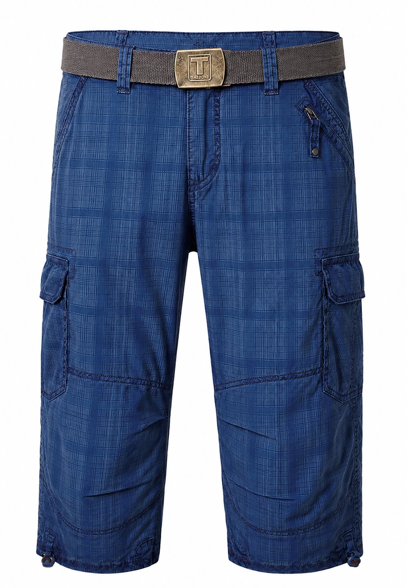 TIMEZONE Heren Shorts met Riem en Rits, Relaxed Fit, Cargozakken