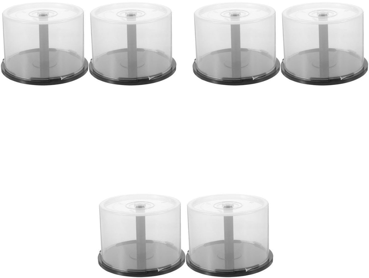 Elzusha - CD DVD Opbergdozen - Praktische Organisatie - 6 Stuks - Duurzaam Plastic - Voor Collectie - Compact Formaat