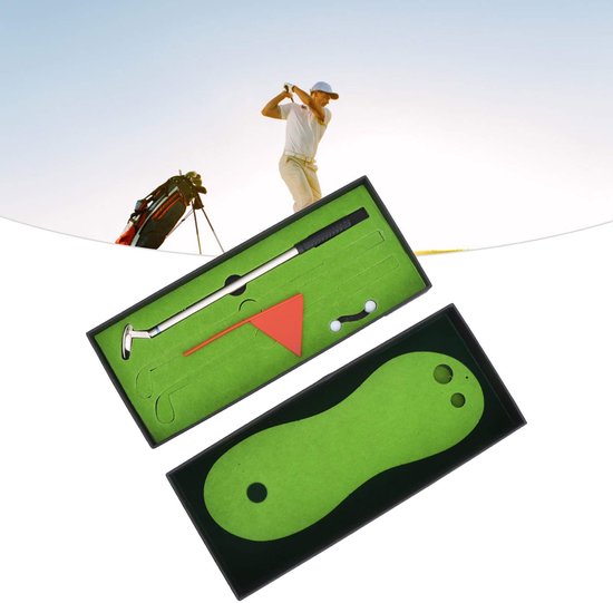Dailygoody - Mini Golfclubs Putterreeks - Mini Kantoor Desk Games - Golfpen Putter Green Indoor - Golfmatten voor Nieuwigheid Golfspeler - Perfect cad.. van Merkloos — afbeelding 4
