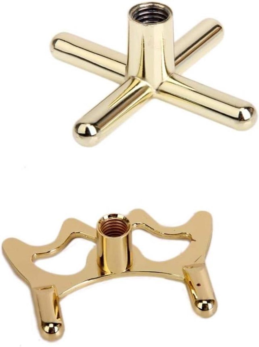 Keu Brugkoppen - Pool Accessoires - Biljart Spelen - Set van 2 - Universeel Passend - Goud
