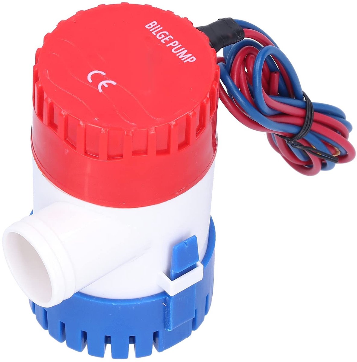 Jhubersproducts - 12V/24V Lenspomp - Geluidsarme Dompelpomp - Elektrische Afvoerpomp - 350GPH - Waterafvoer - Voor Schepen en Landbouw - Compact Ontwe