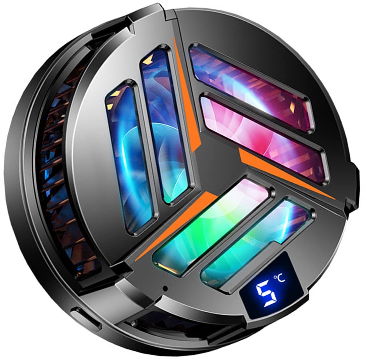 Jhubersproducts - Telefoonkoelventilator - Mobiele Telefoonkoeler - Superstil en Efficiënt - Compact Formaat - Ideaal voor Gaming en Streaming - Gesch