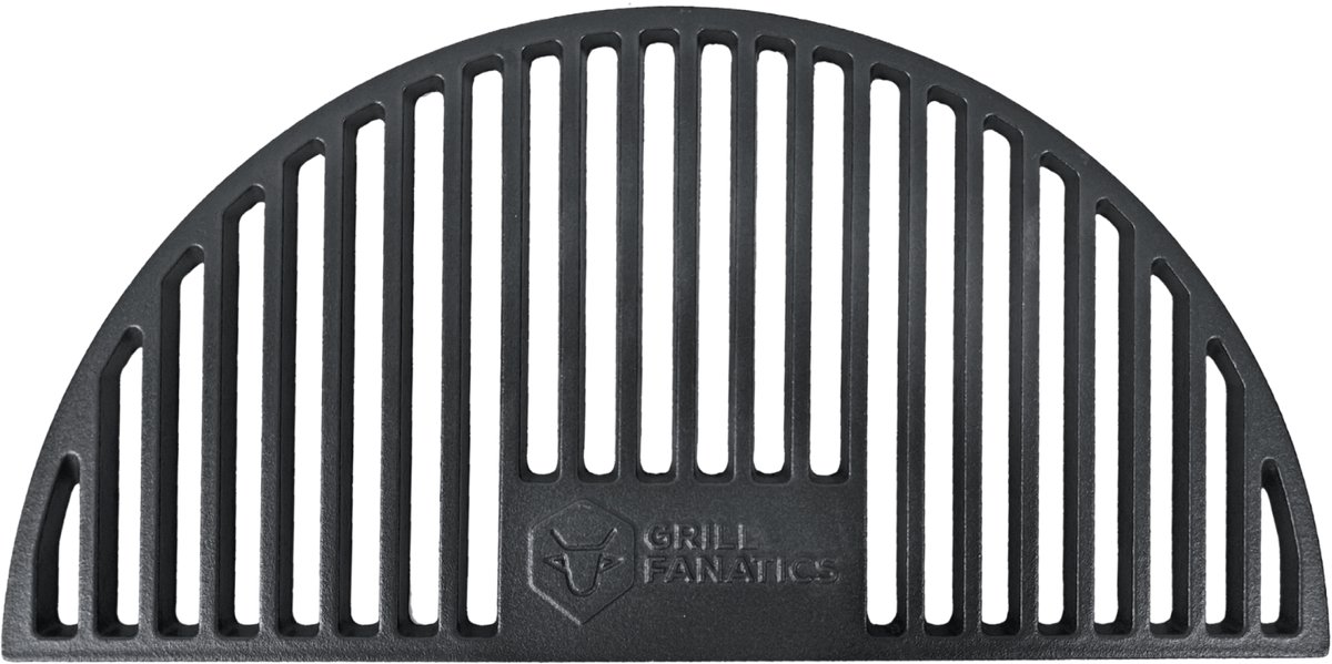 Grill Fanatics Halve Maan Rooster Gietijzer - Geschikt voor 46 cm Kamado's