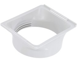 Jhubersproducts - Afvoerslangadapter - Verbinding voor airconditioning - Wit - Airco afvoerslang koppeling - Geschikt voor 150 mm slang - Verbindingss