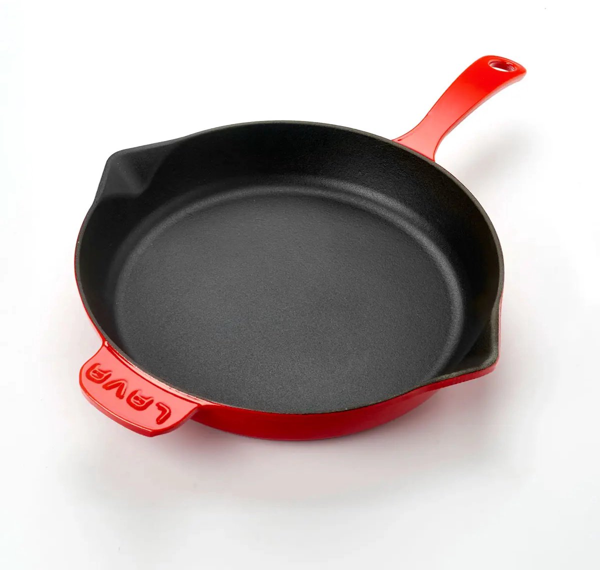 Lava Koekenpan - 28 cm - 2.3 liter - Gietijzer - Rood