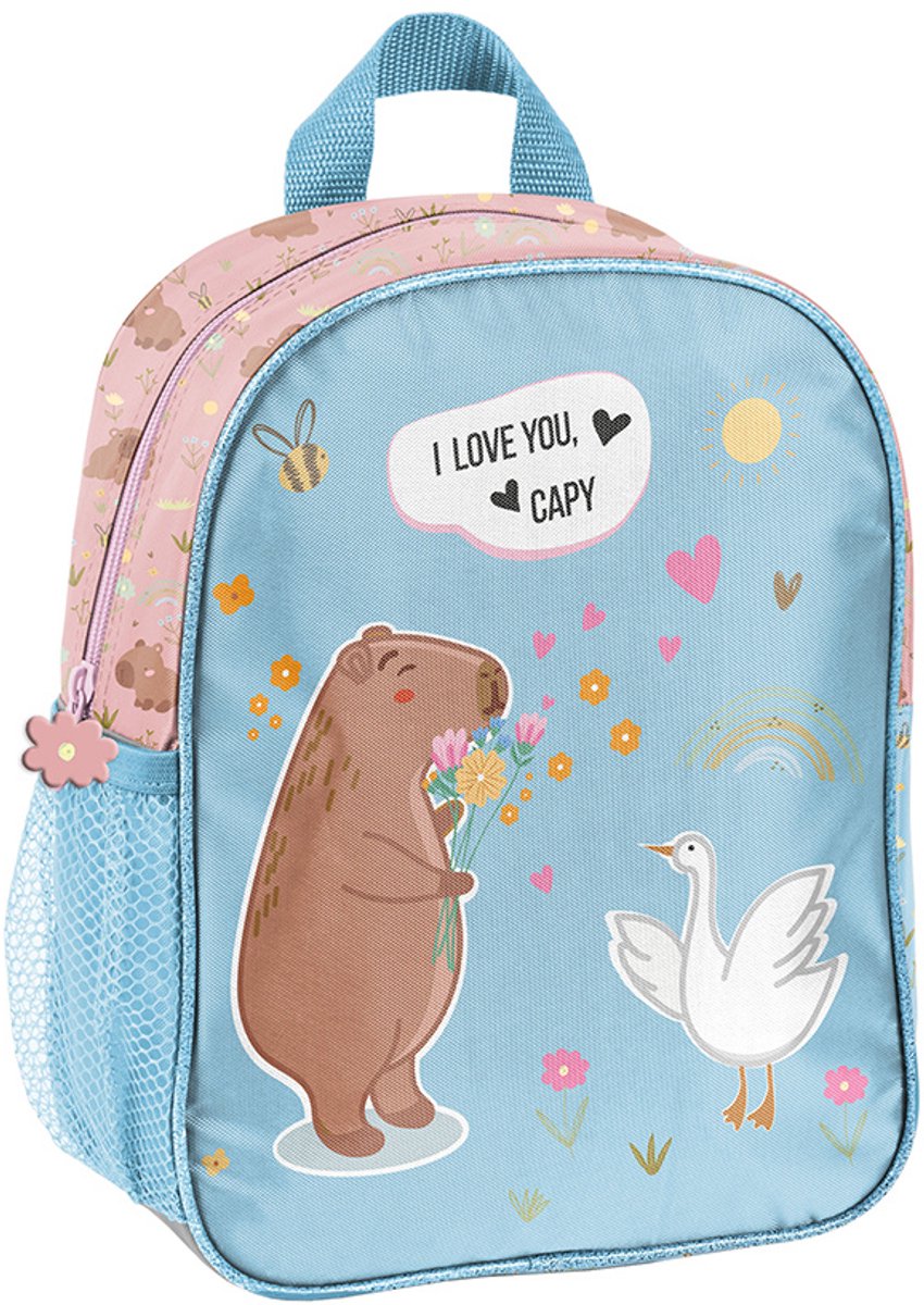 PASO Peuterrugzak Capibara - 28 x 22 x 10 cm - Polyester