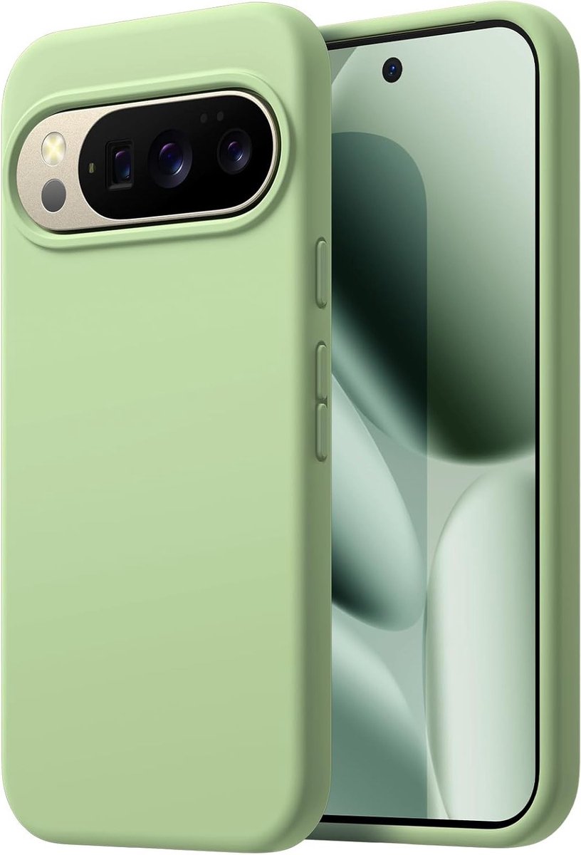 Zachte Liquid Silicone Hoes voor Google Pixel 10 Pro XL 2025, Volledige Bescherming, Schokbestendig en Krasbestendig met Microvezel Voering