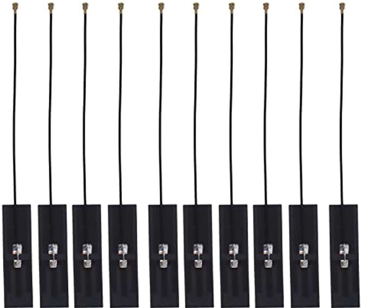 Dailygoods - 10-delige FPC-antenne - Flexibele antenne - Ondersteunt 2.4G en 5.8G - Zwart - Geschikt voor WiFi en Bluetooth - Ideaal voor slimme appar