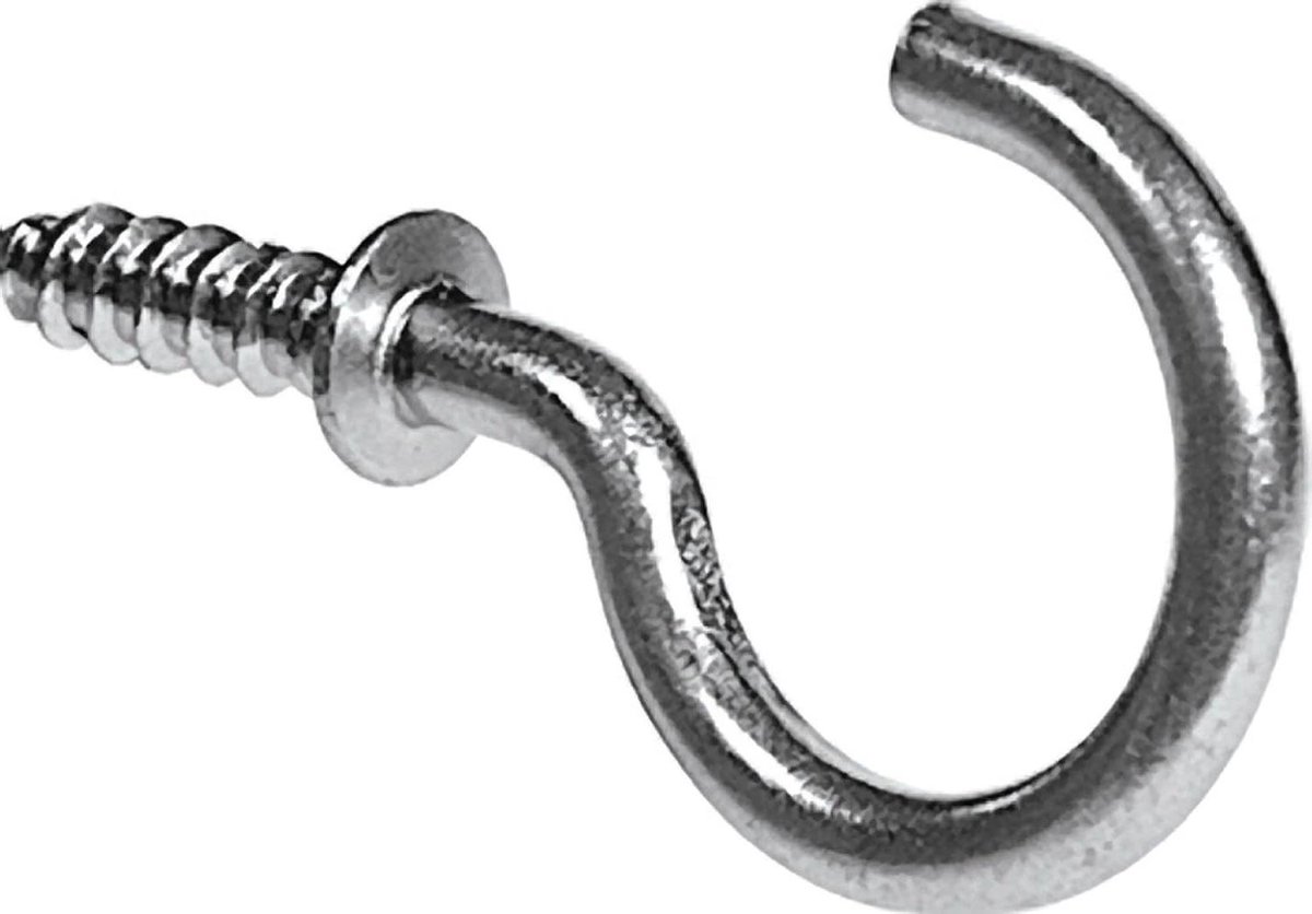 Cup Hooks - Mok Haken - Organiseren Kleine Items - Vernikkelde Afwerking - 7/8 Inch - Nikkel