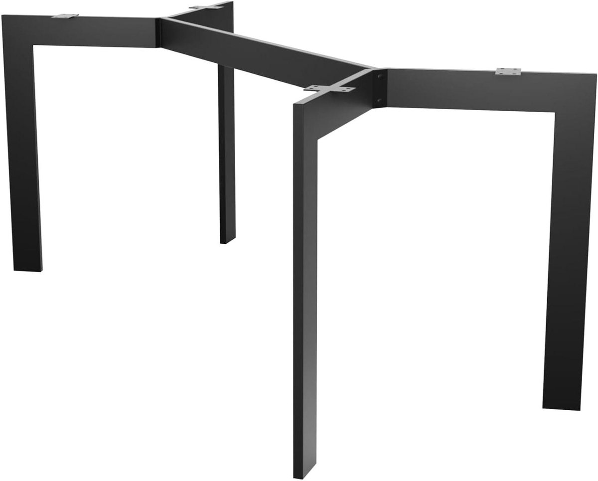 Tafelpoten Metaal - Bureaupoten Stalen Frame - Meubels Creëren - Zwaar Belastbaar - 150x70x72 cm - Zwart