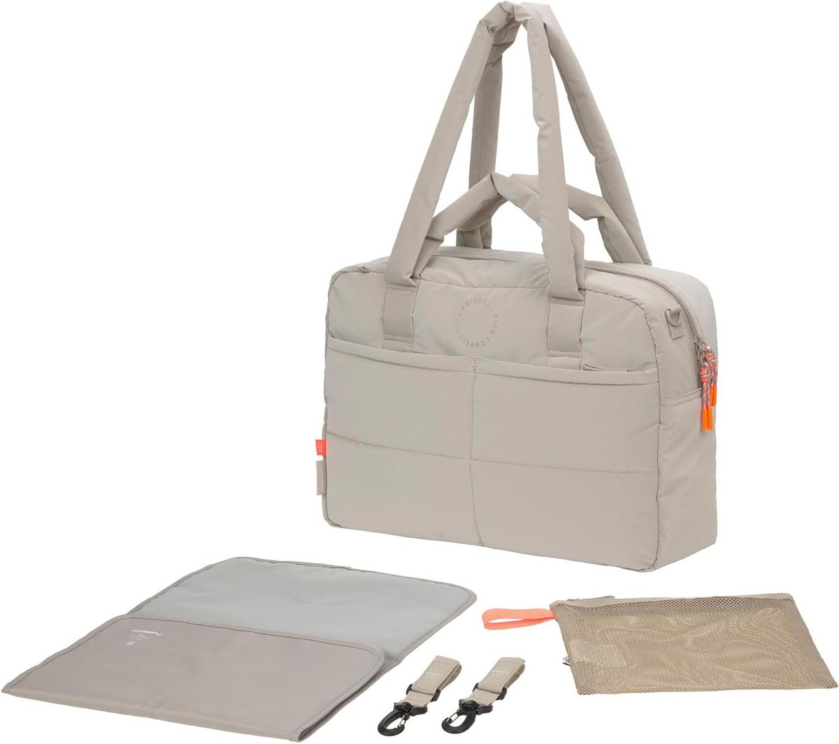 Babyluiertas - Verzorgingstas Luiertas - Babyverzorging Onderweg - Waterafstotend Materiaal - 43 x 155 x 31 cm - Beige