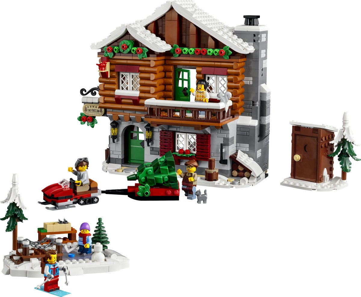 LEGO 10325 Icons Skihut Modelhuis Bouw en Decoratie Set — afbeelding 6