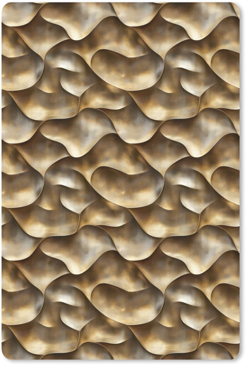 Muismat 13x20 cm - Mousepad Abstract - Antiek - Goud - Muismatten