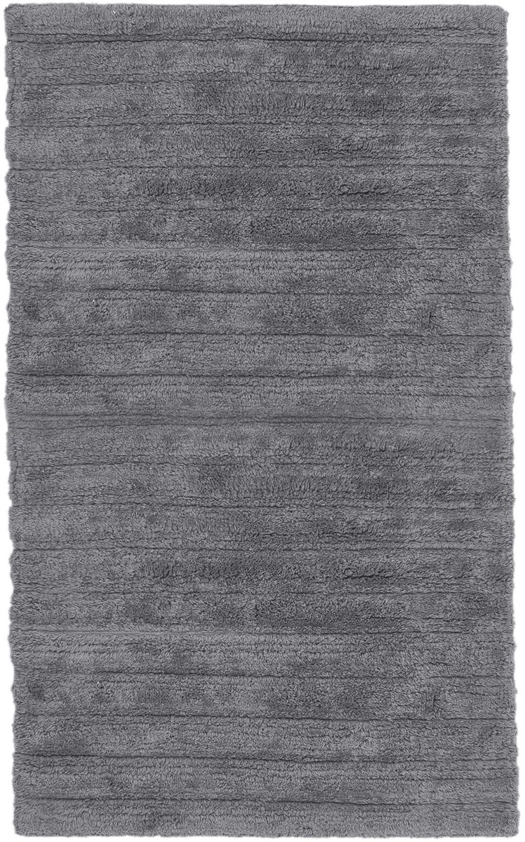 Heckettlane Badmat Vivienne - Badkamermat - Antislip tapijt - 70x120 cm - Antraciet