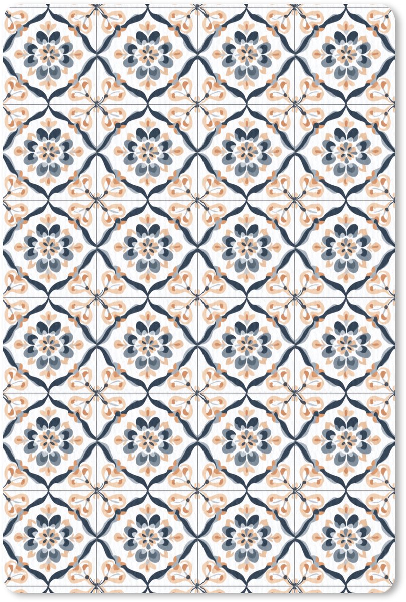 Muismat 13x20 cm - Mousepad Bladvorm - Patroon - Kleurrijk - Muismatten