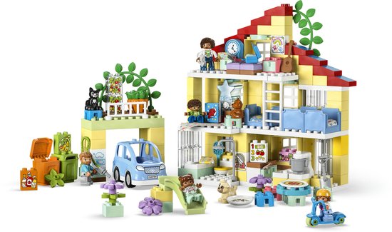 LEGO DUPLO Town 3in1 Familiehuis Speelgoed Poppenhuis voor 3+ Jarigen - 10994
