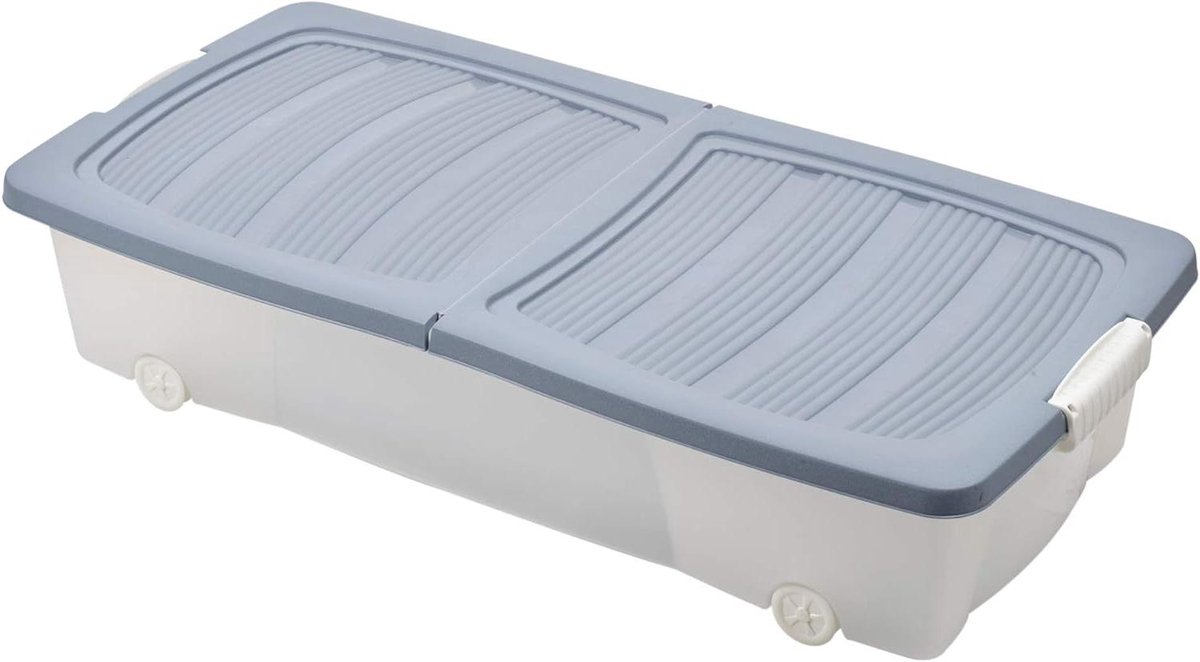 Opbergdoos Onder Bed - Opbergbox Wielen - Ruimte Besparen - Met Deksel En Wielen