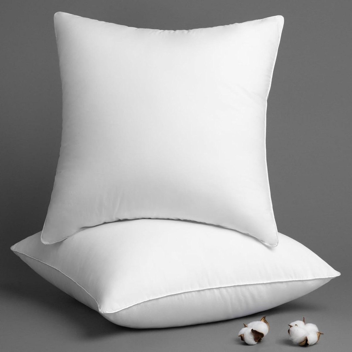 Kussensloop Inzetstukken - Kussen Vullingen - Decoratief Gebruik - 100% Katoenen Hoes - 40 cm - Wit