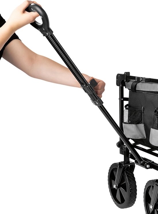 Bolderkar - Draagkar Transportkar - Vervoer Zware Lasten - Opvouwbaar Ruimtebesparend - Tot 80 kg - Antraciet Zwart van Merkloos — afbeelding 2