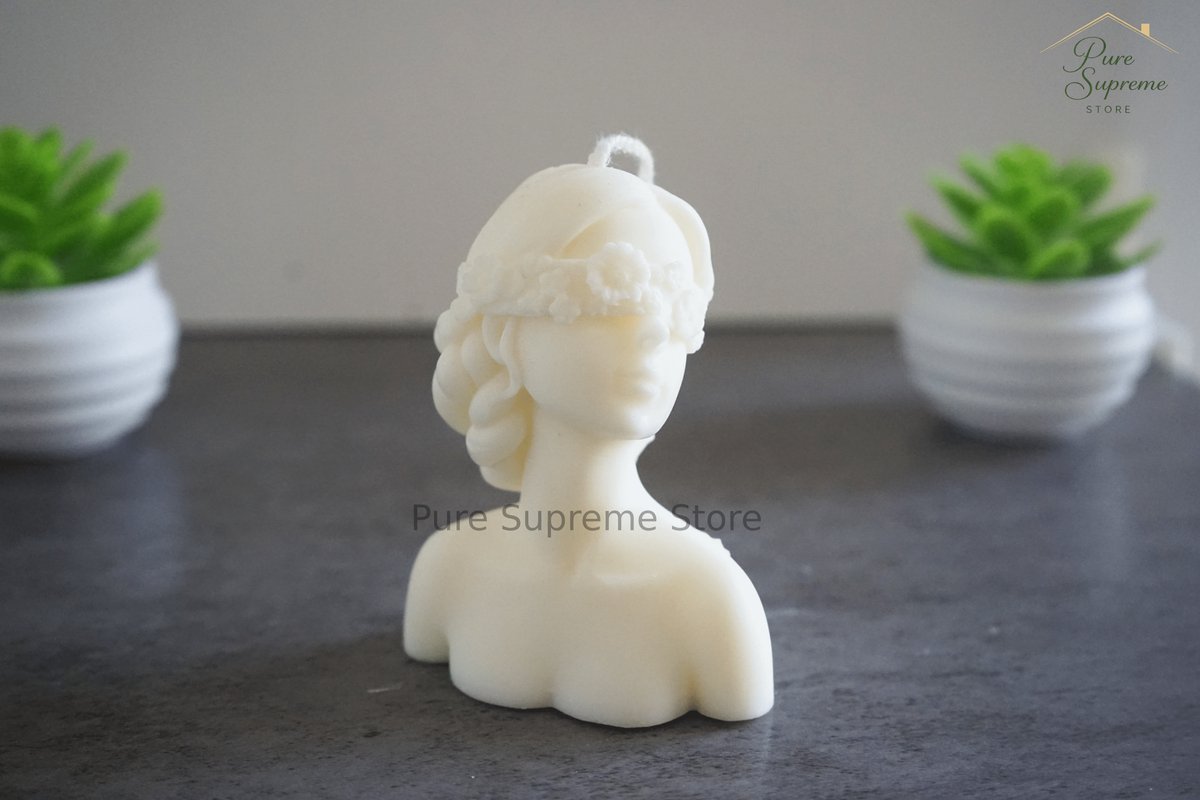 Decoratie kaars Lady Justitia | Handgemaakt