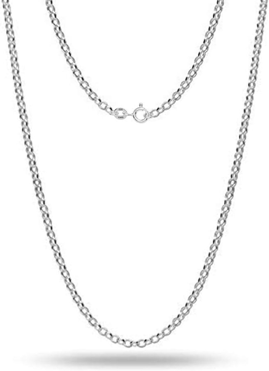Zilveren Ketting - Rolo schakel - Dagelijks dragen - Italiaans vakmanschap - 4.6mm breed - Zilverkleurig
