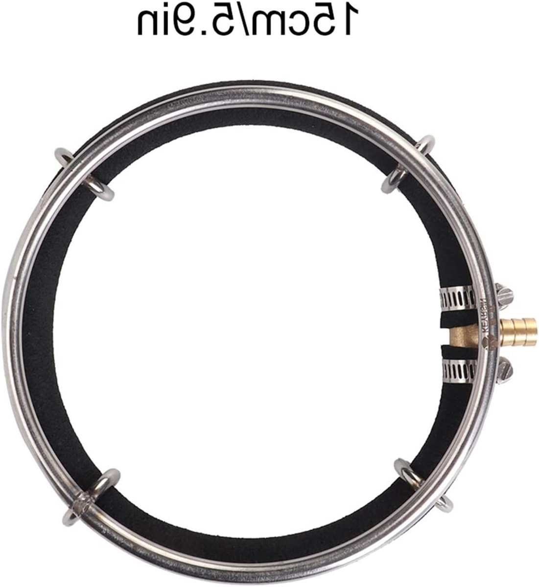 Ronde Luchtbel Diffuser Ring voor Vijver en Aquarium - Zuurstofgenerator en Luchtsteen voor Optimaal Waterleven (15cm)