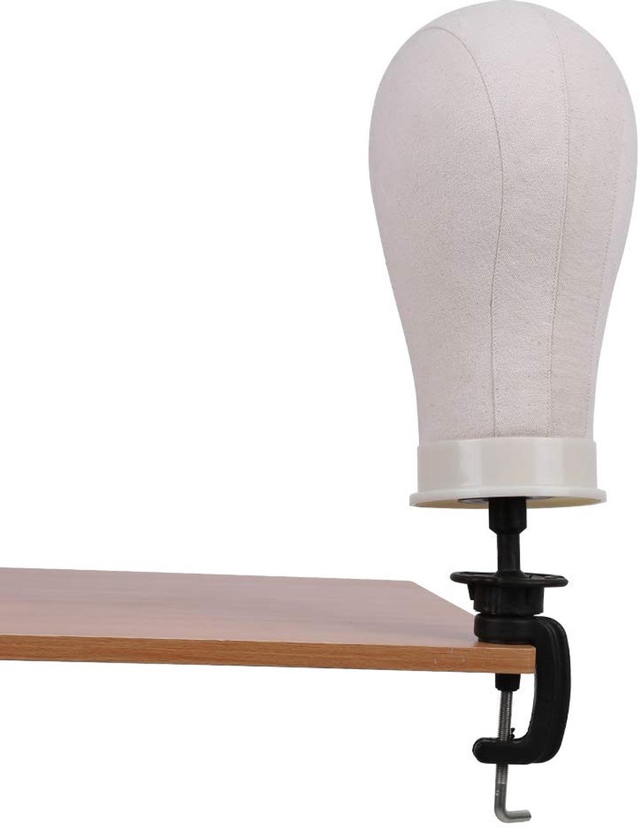 Store_7 - Mannequin Head - Display voor Wigs - 32 cm Training Head - Beige - Perfect voor Stylen - Ideaal voor Haarstylisten - Geschikt voor Volwas...