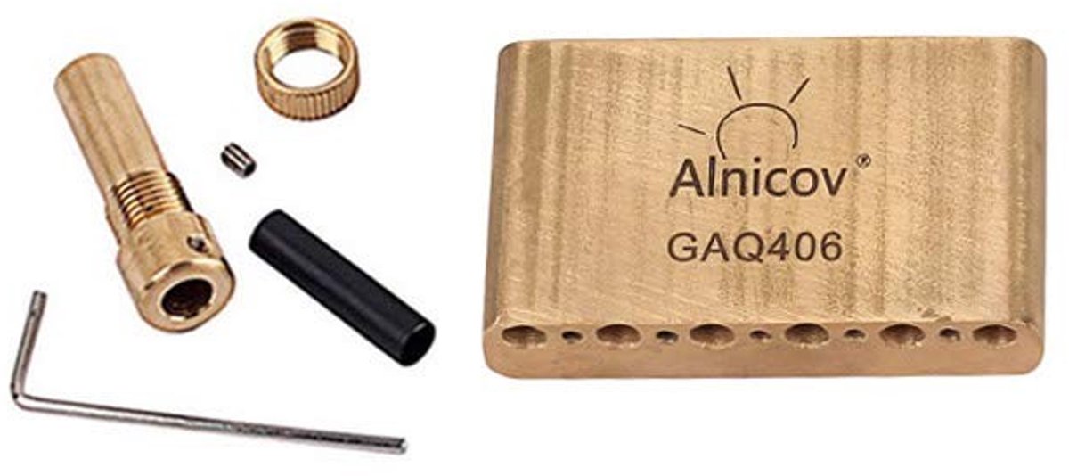 Store_9 - Elektrische Gitaar Tremolo Blok - Messing Blok - Eenvoudige Installatie - Geschikt voor Fender Strat - Hoogwaardige Geluidskwaliteit - Pe...