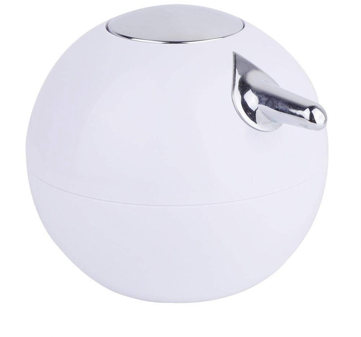 VT Goods - Vloeibare zeepdispenser - Handmatige zeepdispenser - Modern design - Wit - Geschikt voor badkamer en keuken - 380 ml